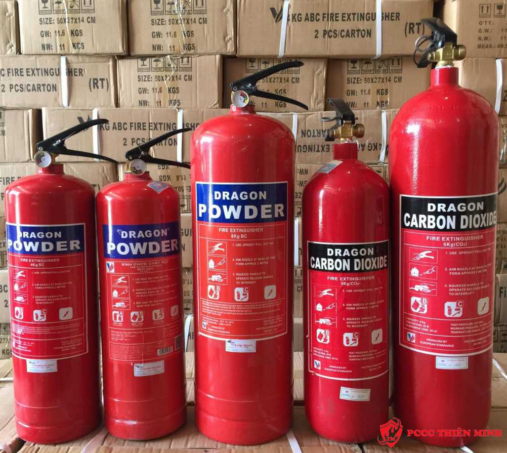 ✓ Bình chữa cháy Made in Việt Nam Dragon có kiểm định BCA